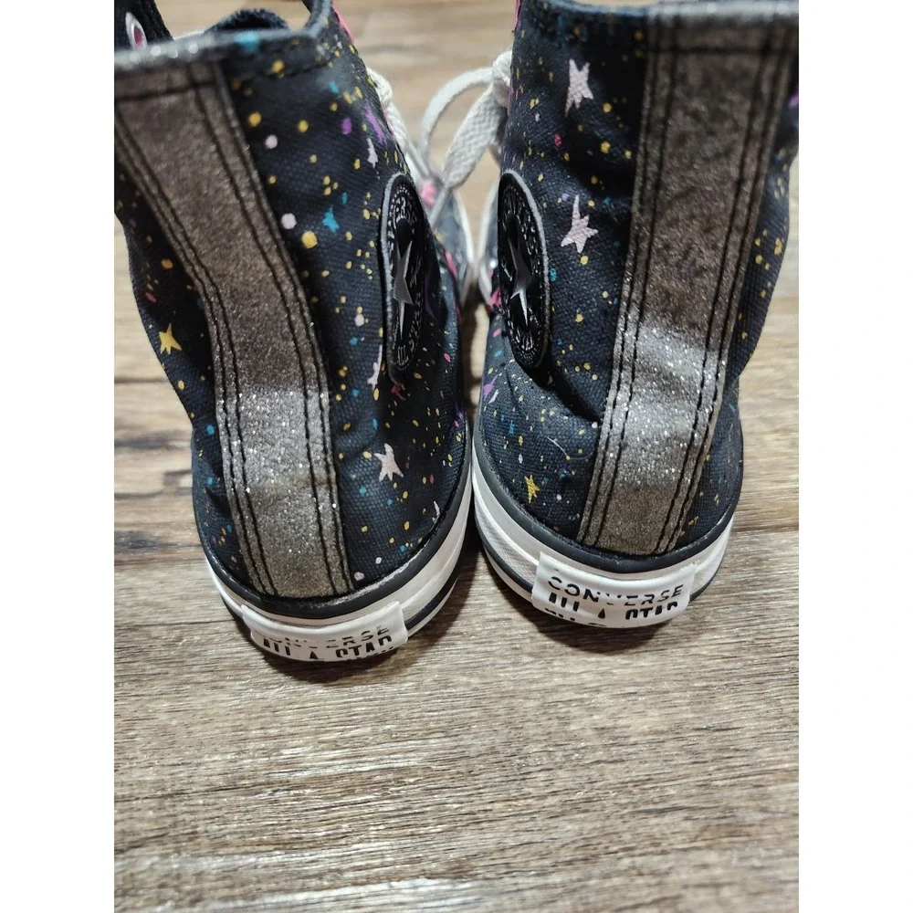 Converse Girls Chuck Taylor All Star JUNIOR sz 2 Space Harmony Sneakers 665113F